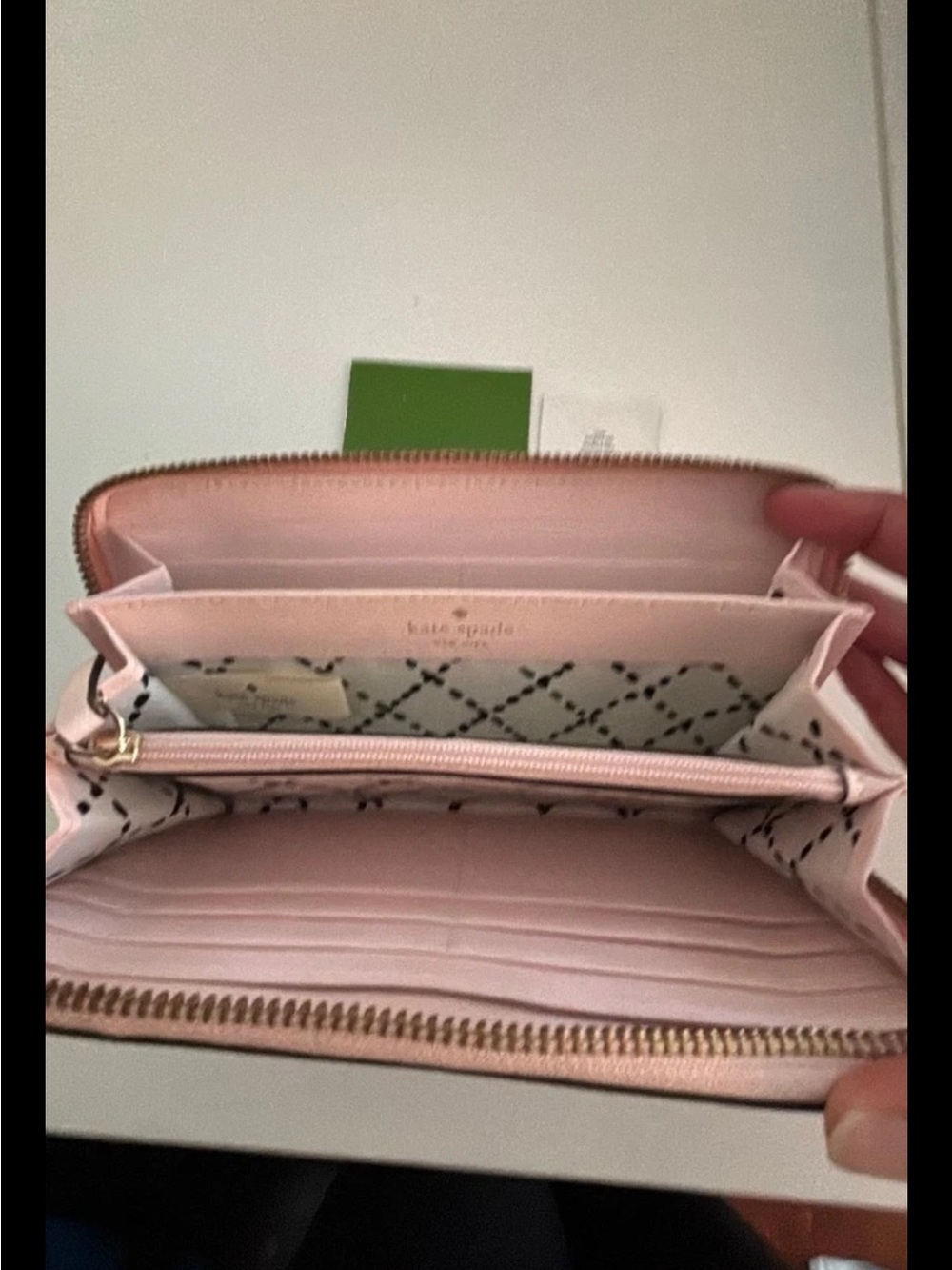 kate spade Pink Zip-Around Card Wallet
